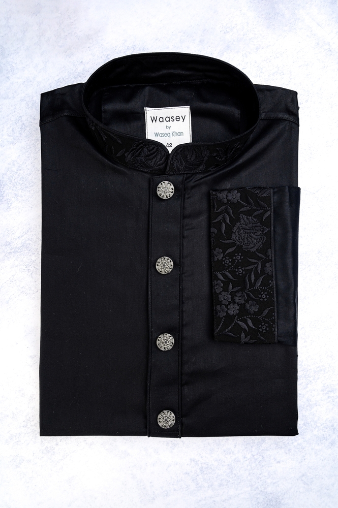 Classic Black Royal Panjabi